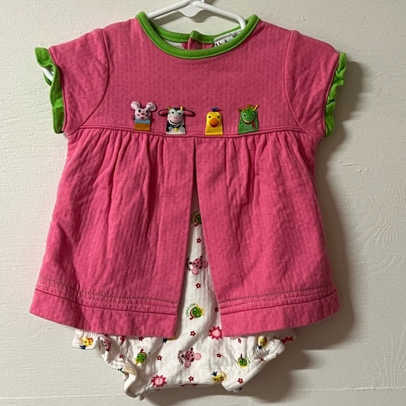 Other - Vintage Baby Einstein One Piece Outfit Pink Character One Piece 6m